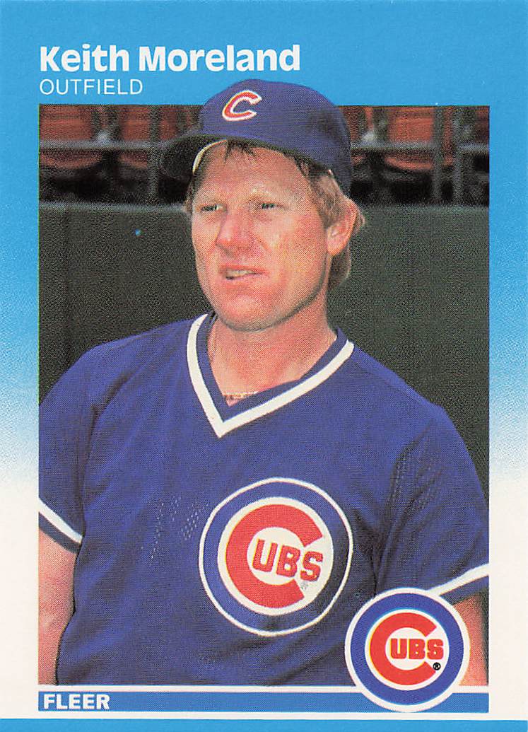 1987 Fleer Baseball Keith Moreland #569
