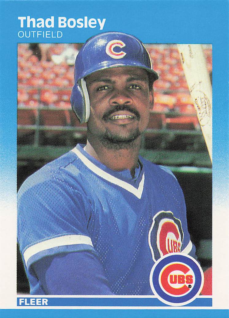 1987 Fleer Baseball Thad Bosley #555