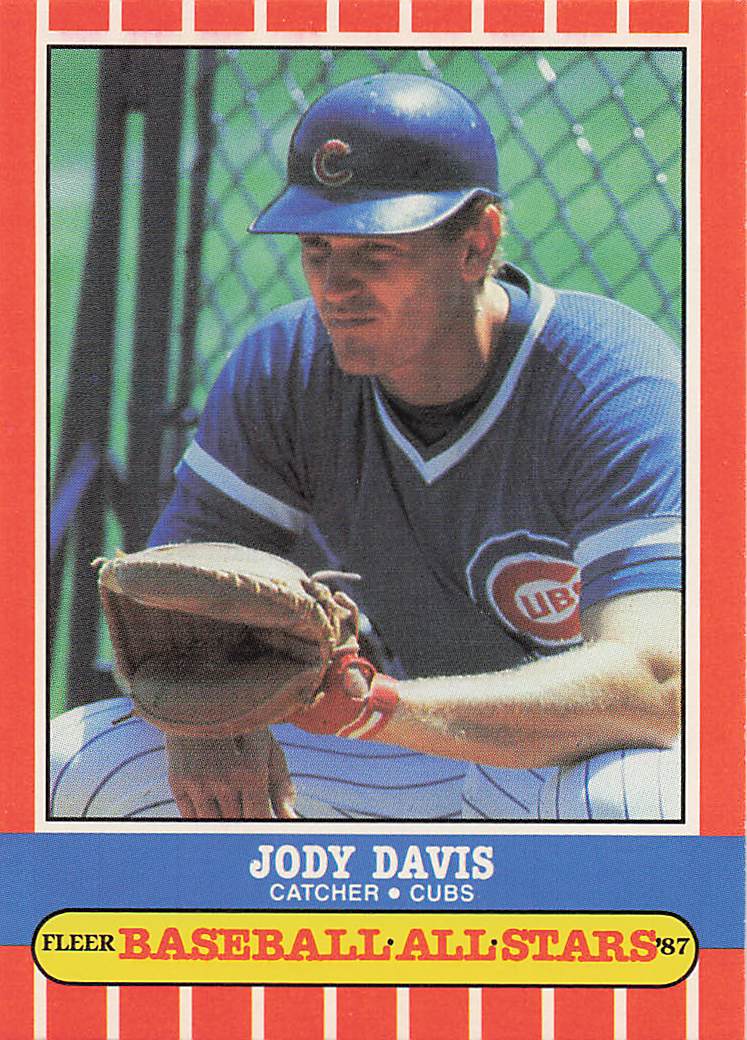 1987 Fleer Baseball All-Stars Baseball Jody Davis #13