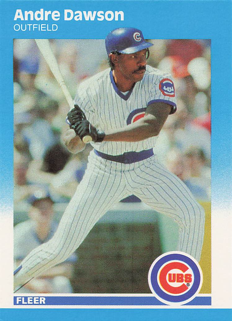1987 Fleer Update Baseball Andre Dawson #U-24