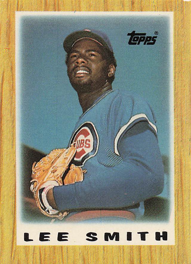 1987 Topps Major League Leaders Minis Baseball Lee Smith #3