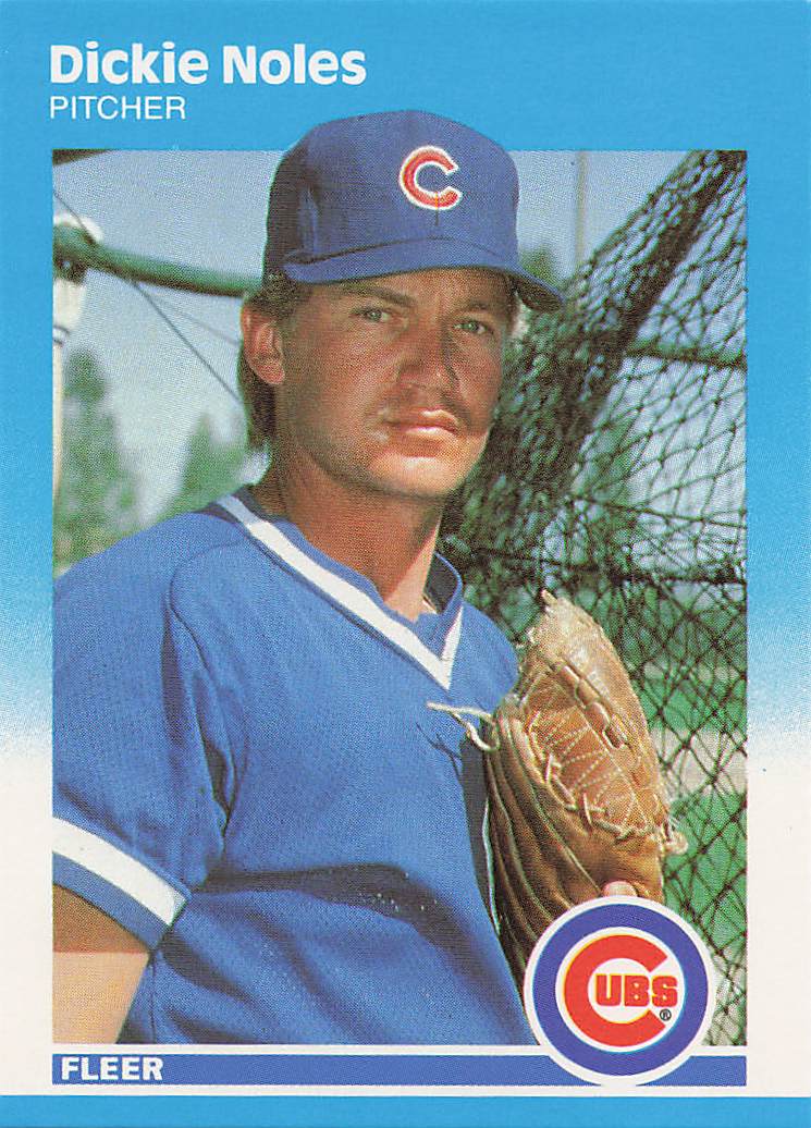 1987 Fleer Update Baseball Dickie Noles #U-91