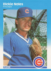 1987 Fleer Update Baseball Dickie Noles #U-91
