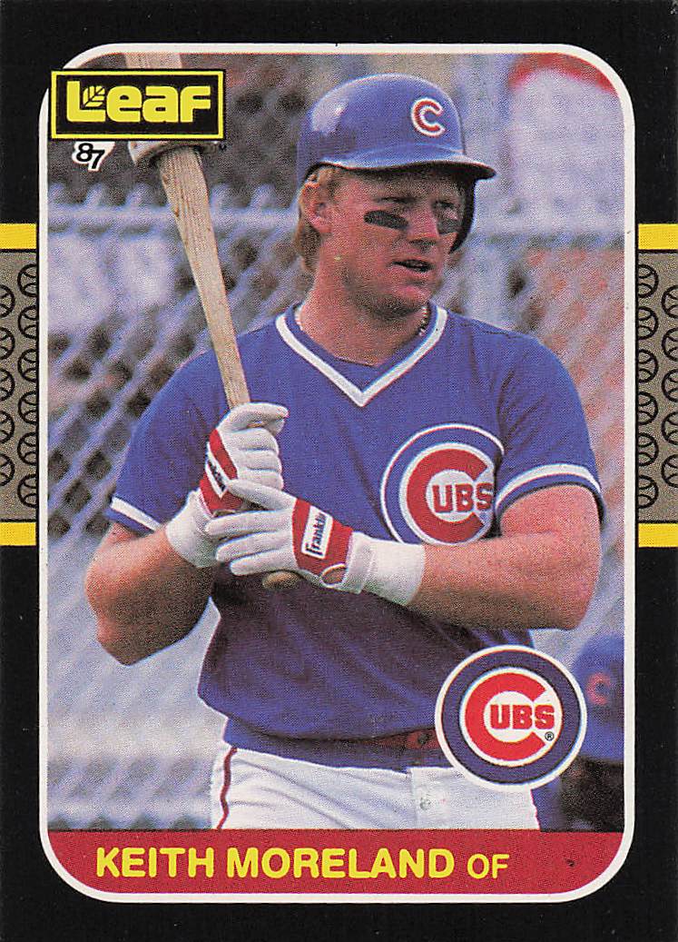 1987 Leaf Baseball Keith Moreland #77