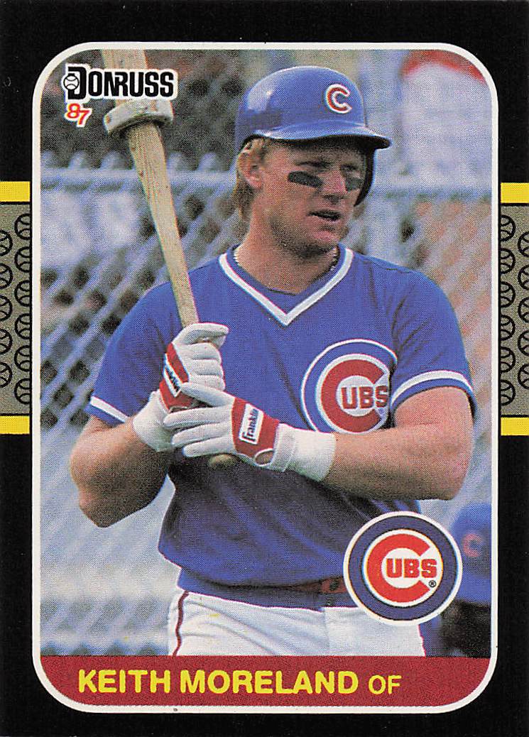 1987 Donruss Baseball Keith Moreland #169