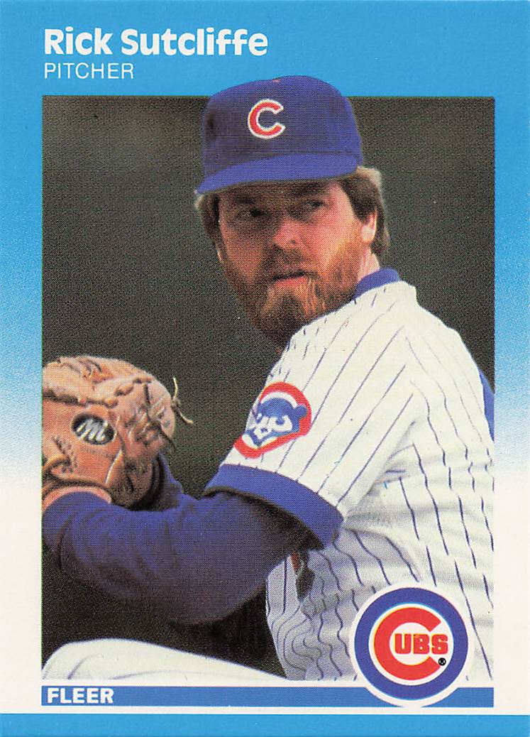 1987 Fleer Baseball Rick Sutcliffe #576