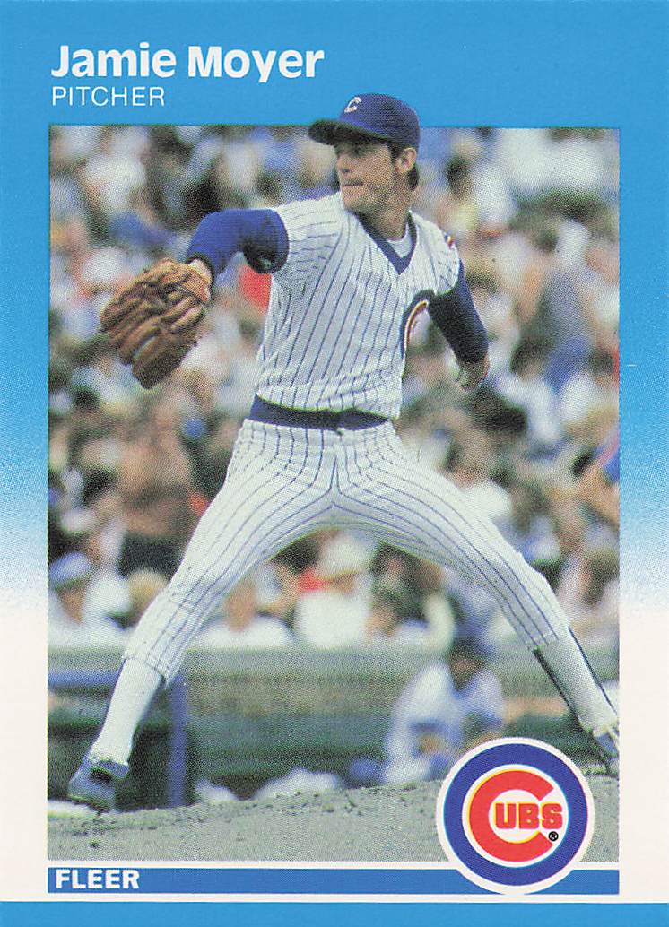 1987 Fleer Baseball Jamie Moyer #570 Rookie