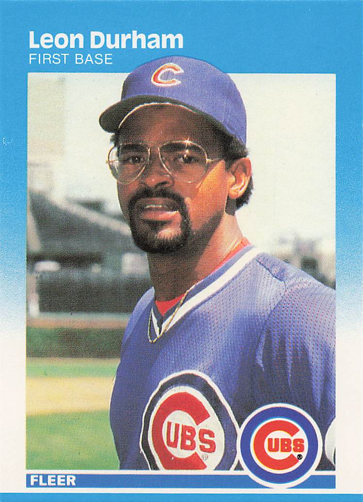 1987 Fleer Baseball Leon Durham #562
