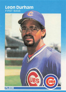 1987 Fleer Baseball Leon Durham #562
