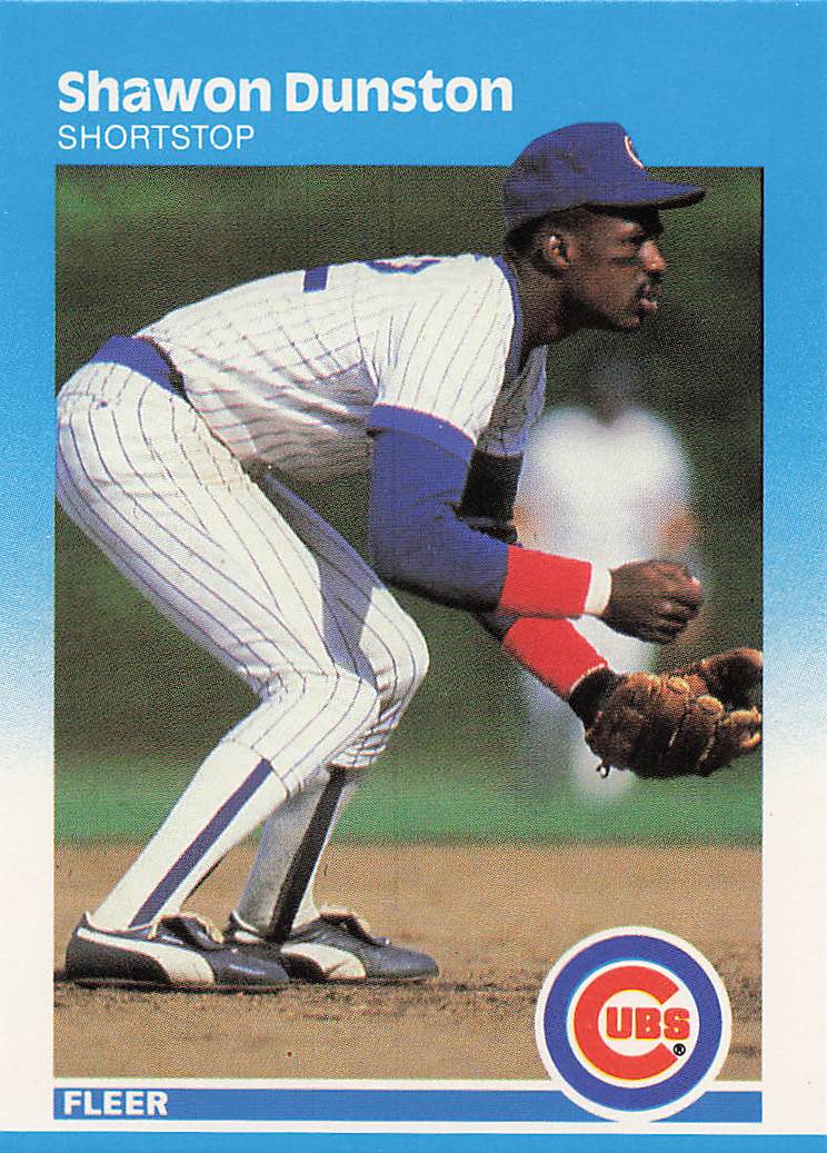 1987 Fleer Baseball Shawon Dunston #561