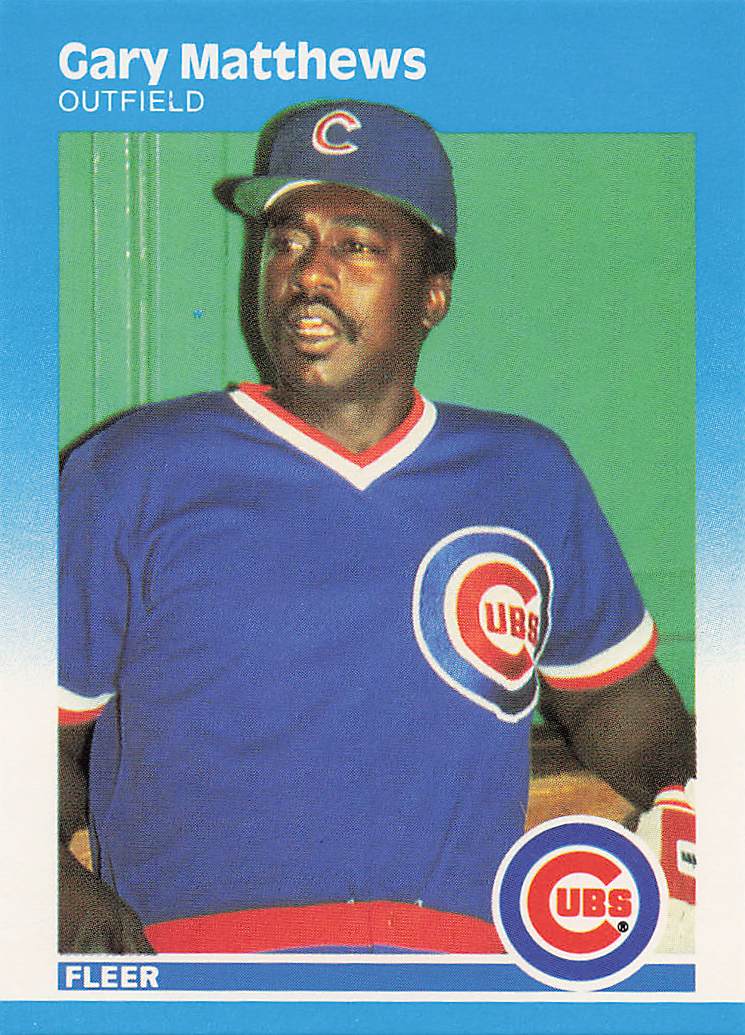 1987 Fleer Baseball Gary Matthews #568