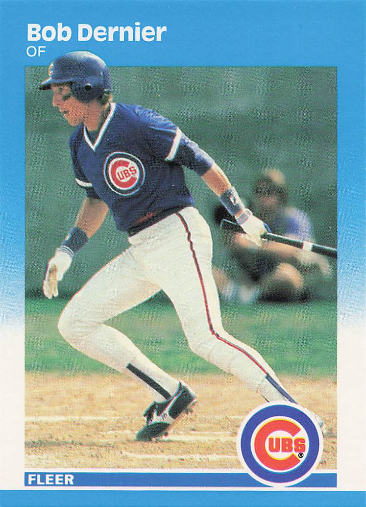 1987 Fleer Baseball Bob Dernier #559