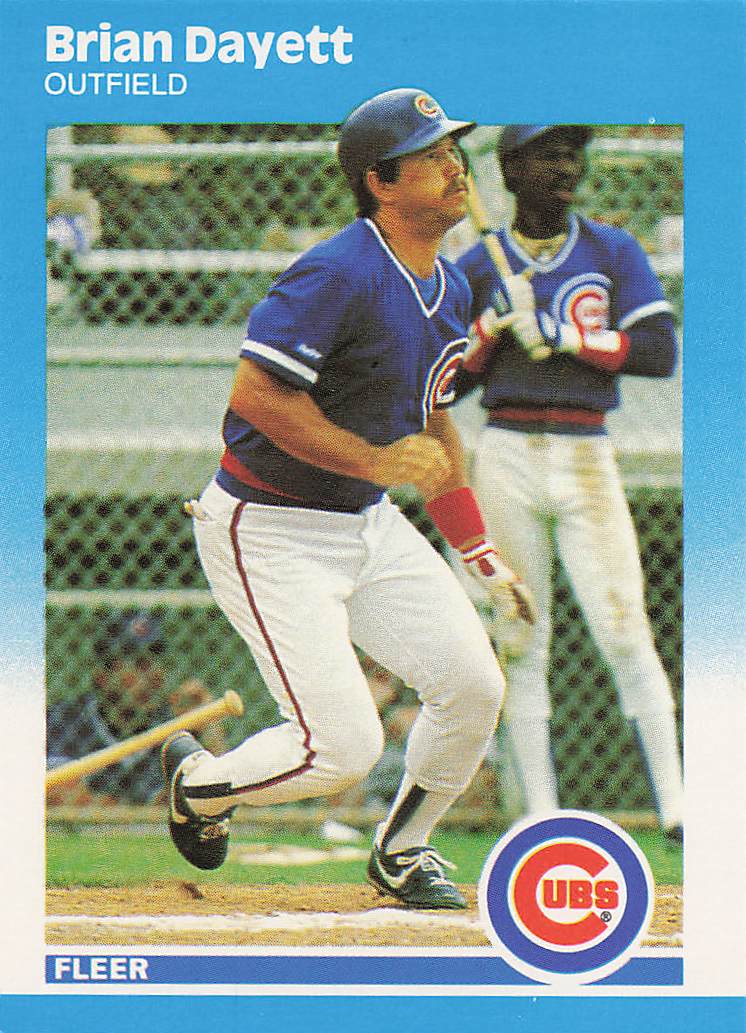 1987 Fleer Update Baseball Brian Dayett #U-25