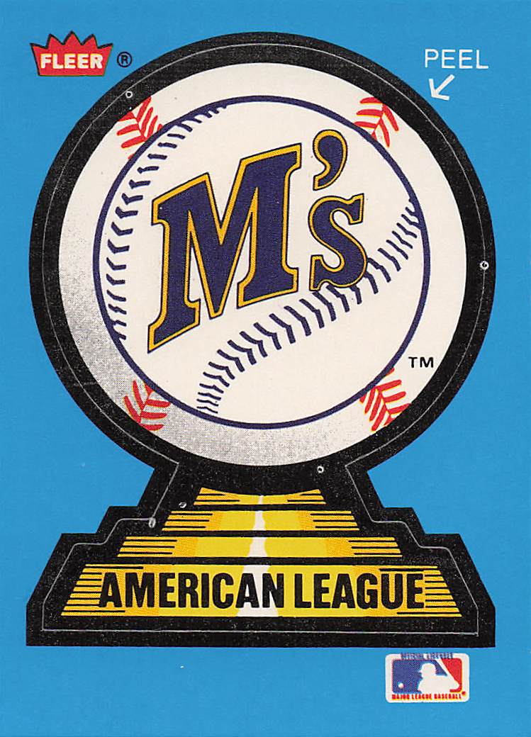 1987 Fleer Baseball Team Stickers Seattle Mariners #NNO