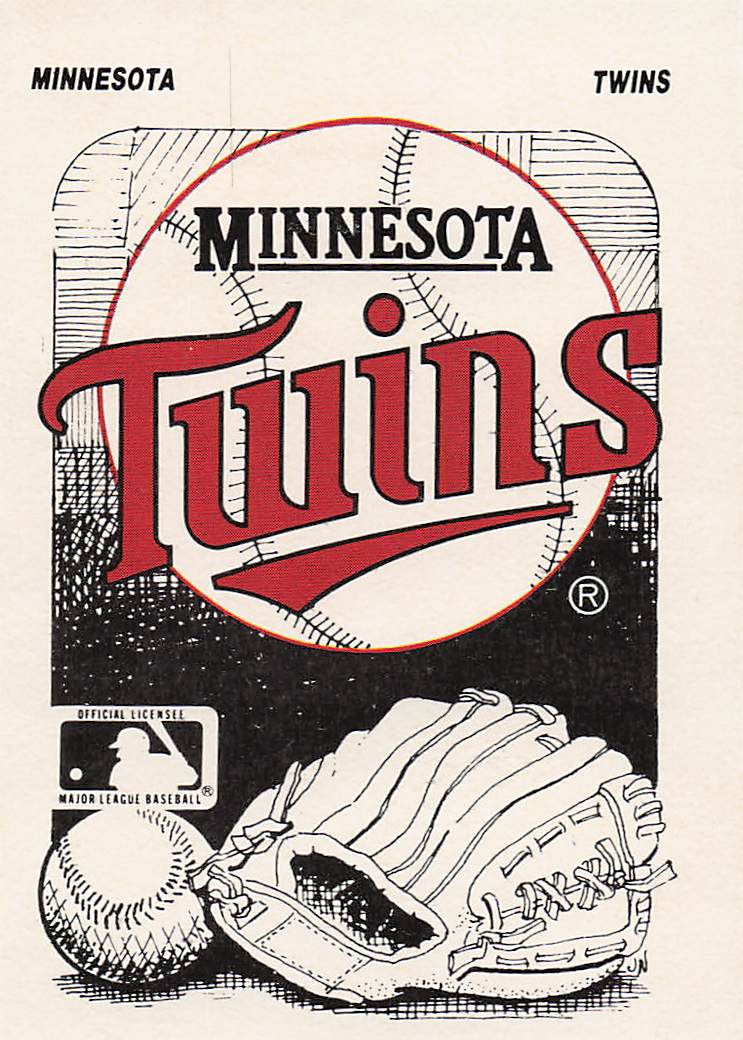1987 Fleer Baseball Team Stickers Seattle Mariners / Chicago Cubs #NNO
