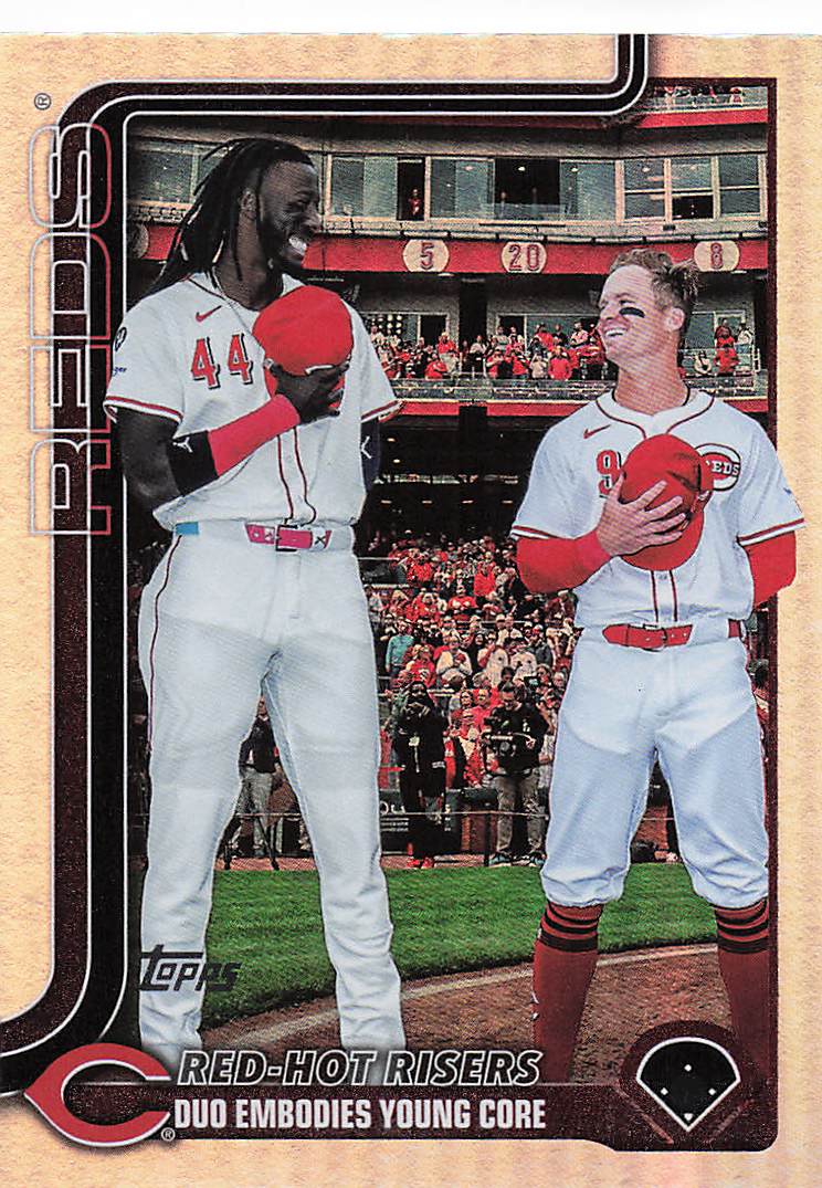 2025 Topps Update Baseball Rainbow Foil Elly De La Cruz / Matt McLain #US331
