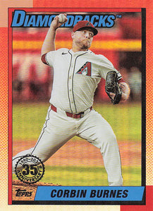 2025 Topps Update Baseball 1990 Topps Corbin Burnes #U90-45