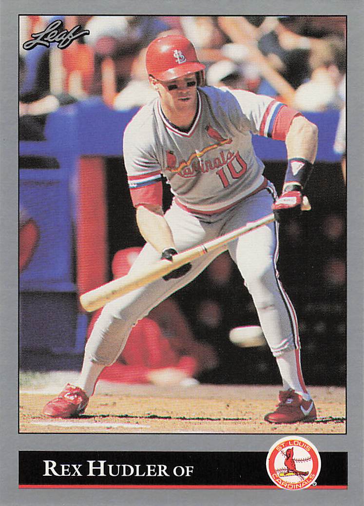 1992 Leaf Baseball Rex Hudler #25