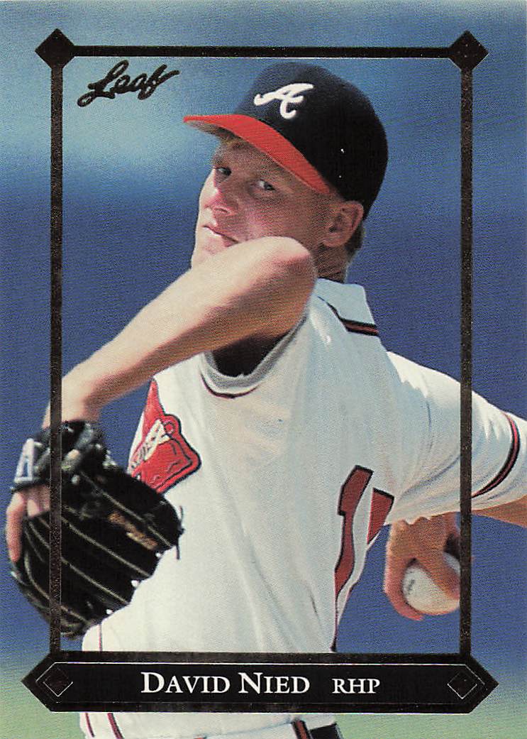 1992 Leaf Baseball Gold Rookies David Nied #BC-10