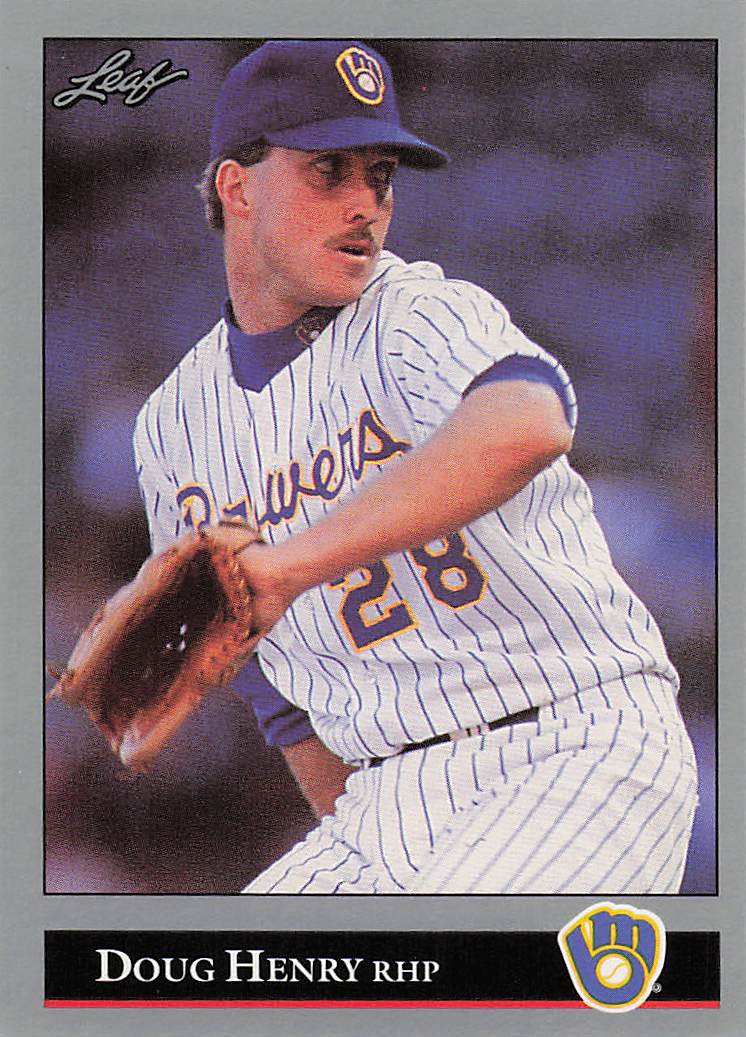 1992 Leaf Baseball Doug Henry #80 Rookie