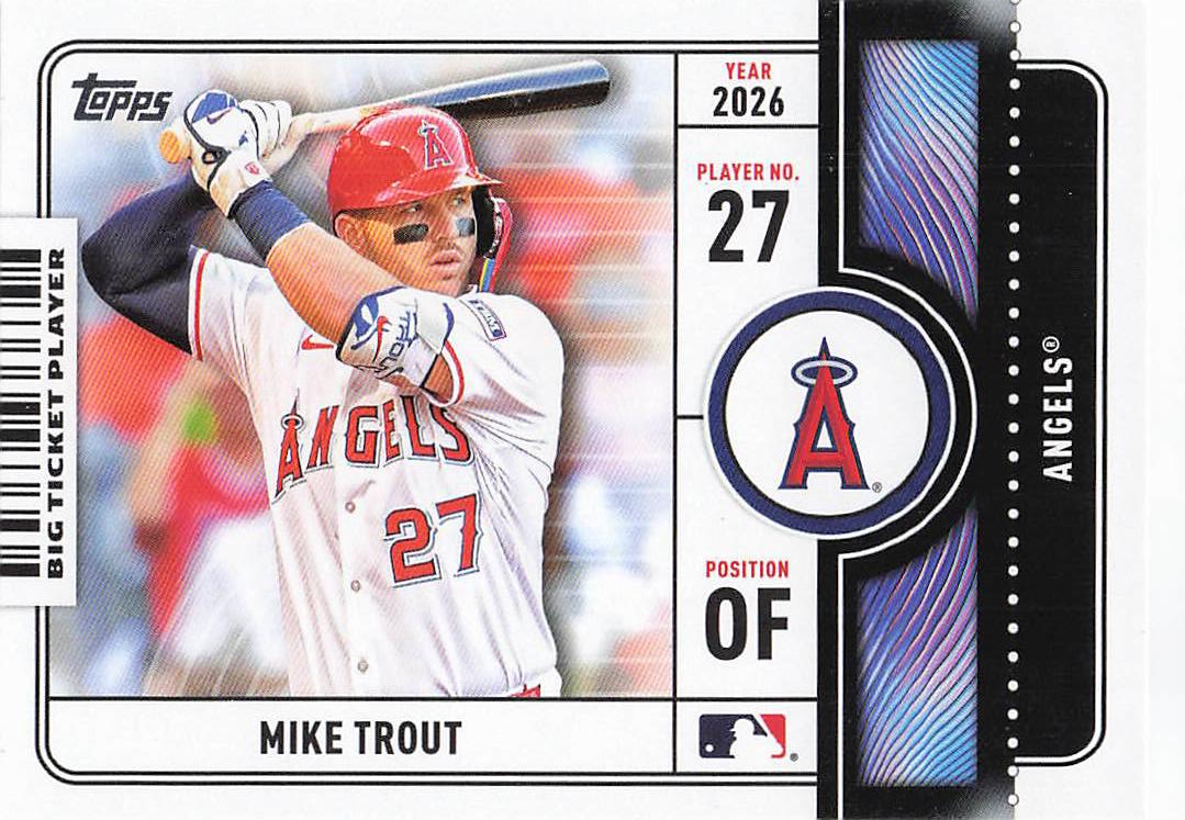 2026 Topps Baseball Big Ticket Players Mike Trout #BTP-1