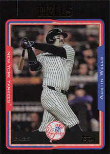 2025 Topps Archives Baseball Black Foilboard Austin Wells #208