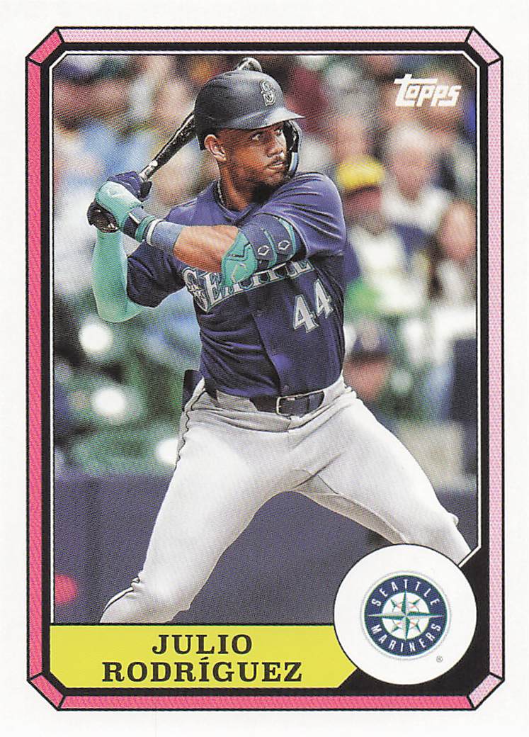 2025 Topps Archives 1987 Topps Boardwalk and Baseball Julio Rodríguez #87BB-12