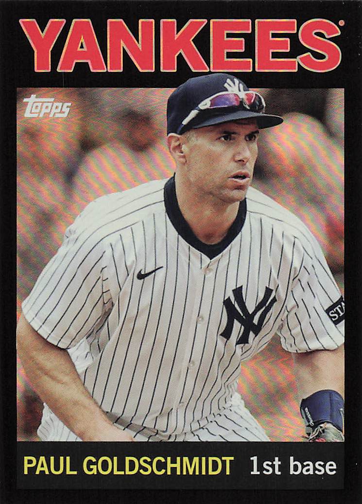 2025 Topps Archives Baseball Black Foilboard Paul Goldschmidt #87