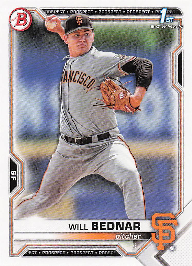 2021 Bowman Draft Baseball Will Bednar #BD-197