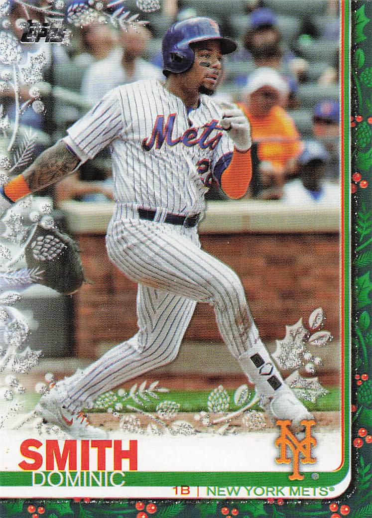 2019 Topps Holiday Baseball Metallic Dominic Smith #HW162
