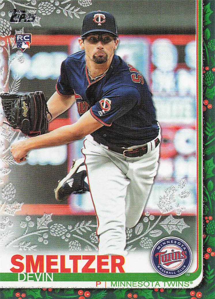 2019 Topps Holiday Baseball Metallic Devin Smeltzer #HW183 Rookie