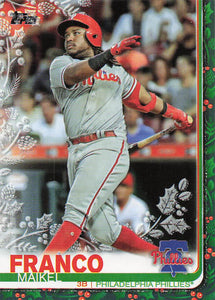 2019 Topps Holiday Baseball Metallic Maikel Franco #HW70