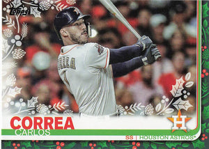 2019 Topps Holiday Baseball Carlos Correa #HW136