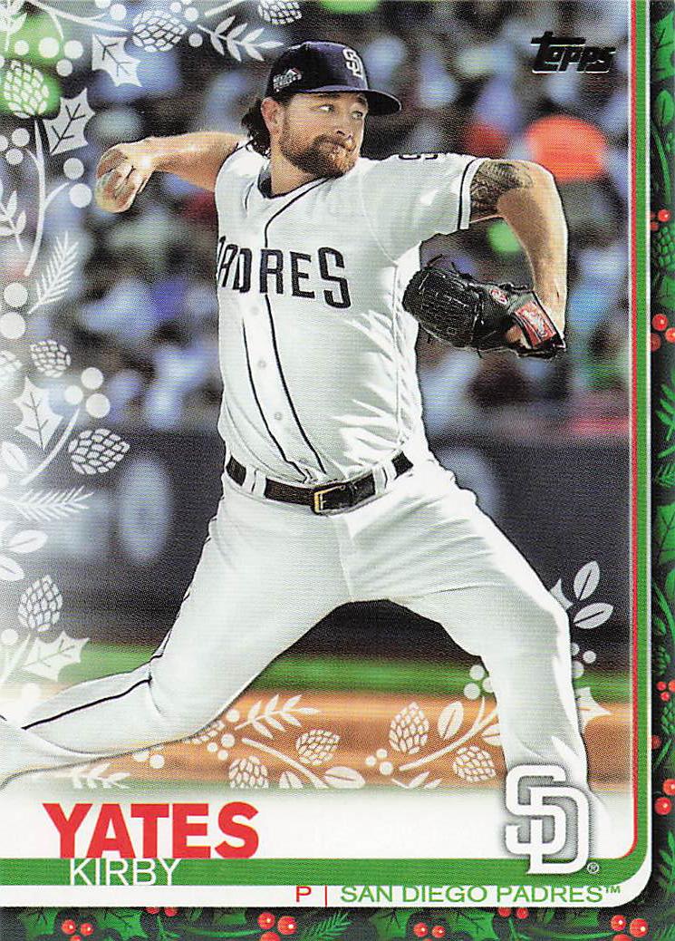 2019 Topps Holiday Baseball Kirby Yates #HW164
