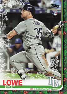 2019 Topps Holiday Baseball Nate Lowe #HW3 Rookie
