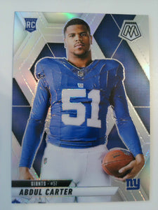 2025 Panini Mosaic Football Silver Abdul Carter #282 Rookie