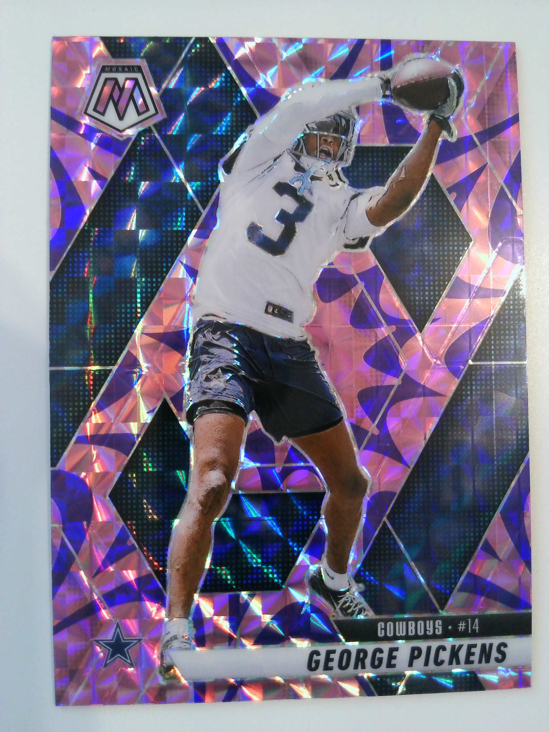 2025 Panini Mosaic Football Mosaic Reactive Purple George Pickens #109