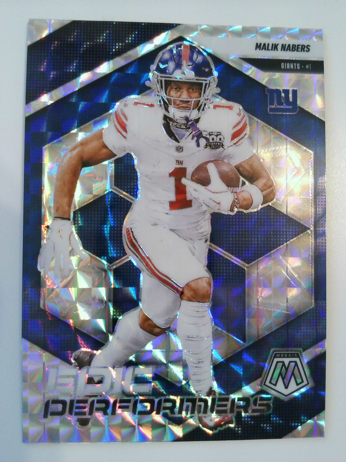 2025 Panini Mosaic Football Epic Performers Mosaic Malik Nabers #11