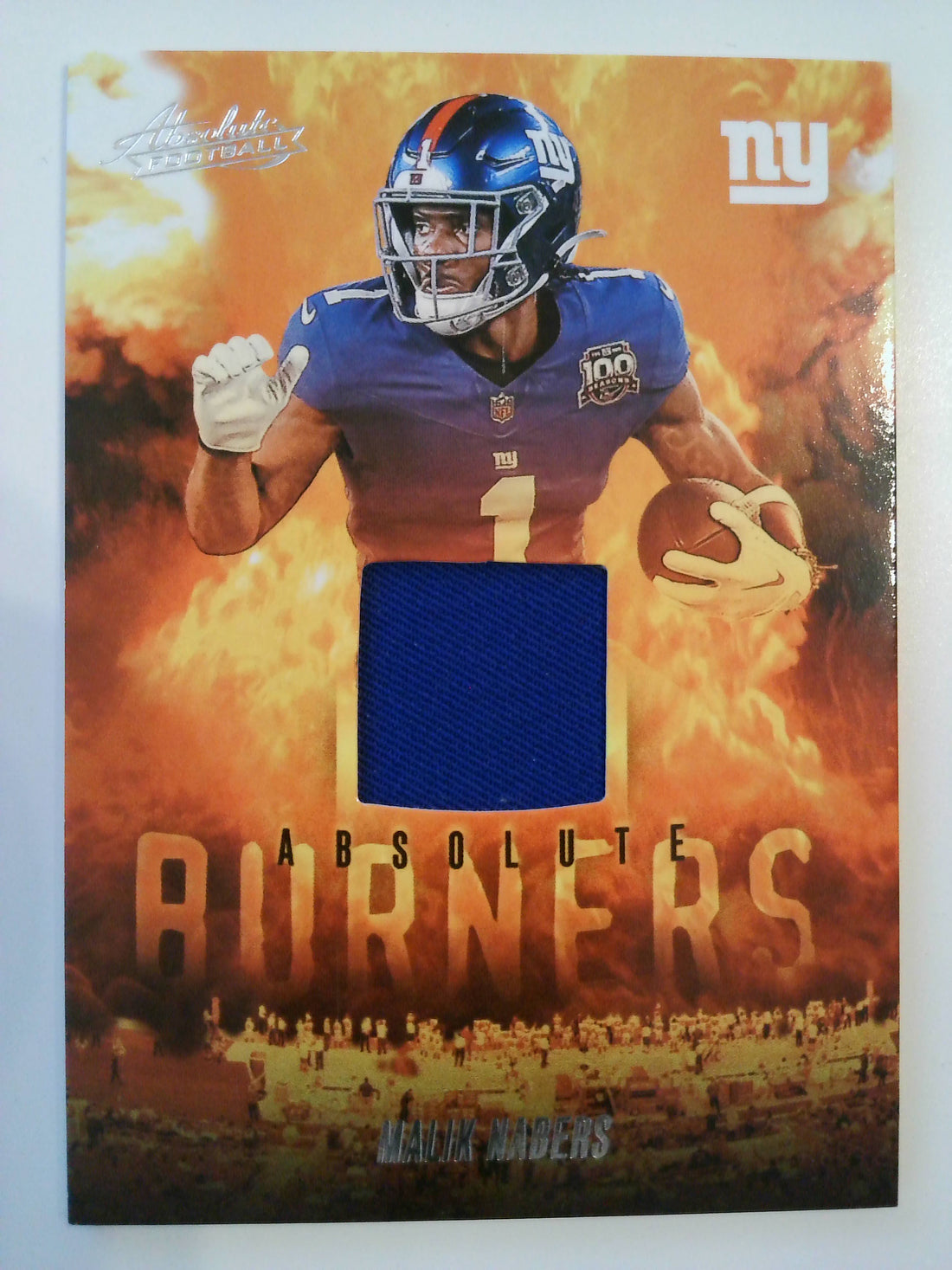 2025 Panini Absolute Football Absolute Burners Malik Nabers #ABU-MNA