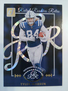 2025 Donruss Football Rated Rookies Retro Tyler Warren #9