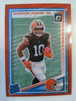 2025 Donruss Optic Rated Rookies Preview Red Wave Quinshon Judkins #330 Rookie