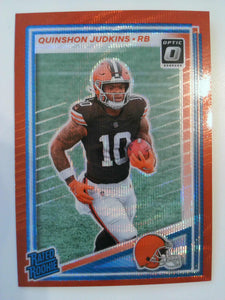 2025 Donruss Optic Rated Rookies Preview Red Wave Quinshon Judkins #330 Rookie