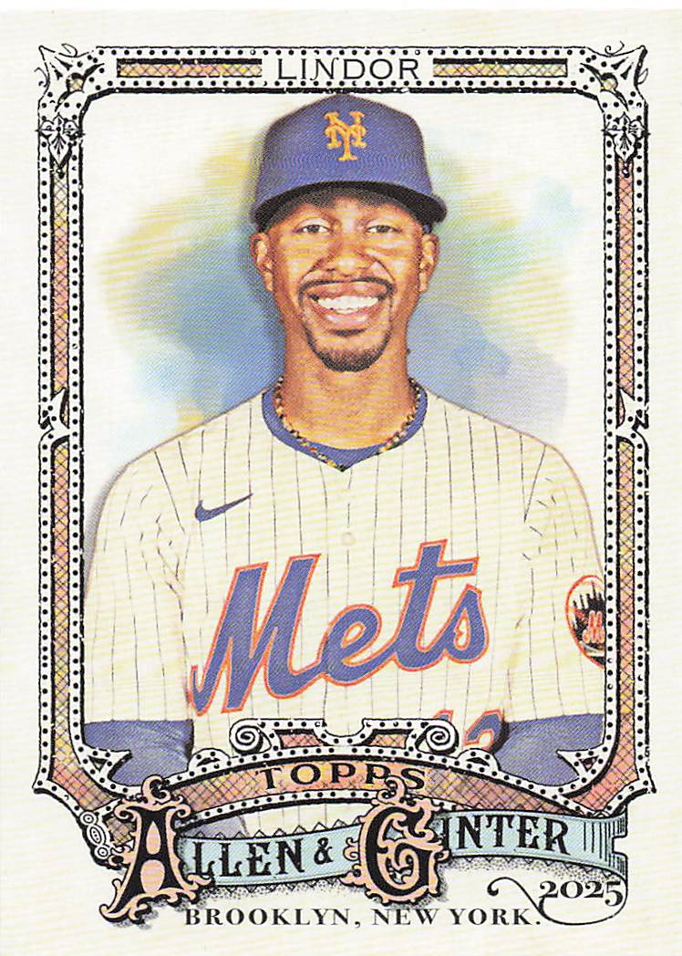 2025 Topps Allen & Ginter Baseball Francisco Lindor #110