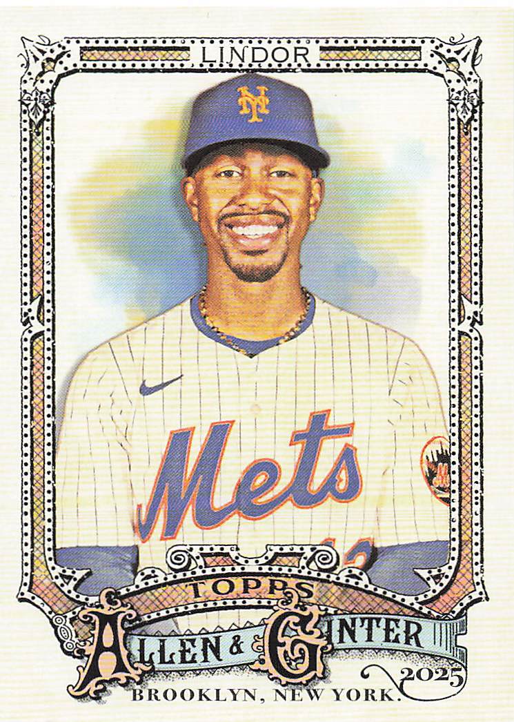 2025 Topps Allen & Ginter Baseball Francisco Lindor #110