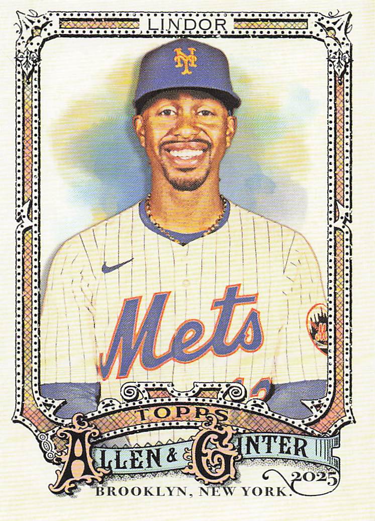 2025 Topps Allen & Ginter Baseball Francisco Lindor #110