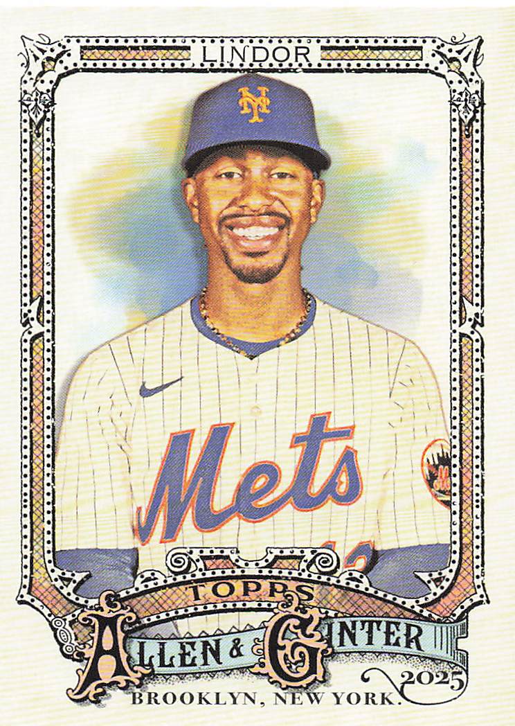 2025 Topps Allen & Ginter Baseball Francisco Lindor #110