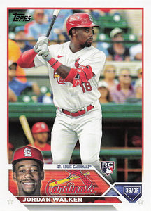 2023 Topps Baseball Jordan Walker #344 Rookie