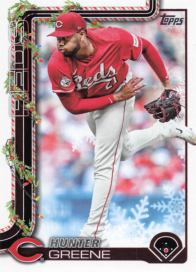 2025 Topps Holiday Baseball Hunter Greene #H139