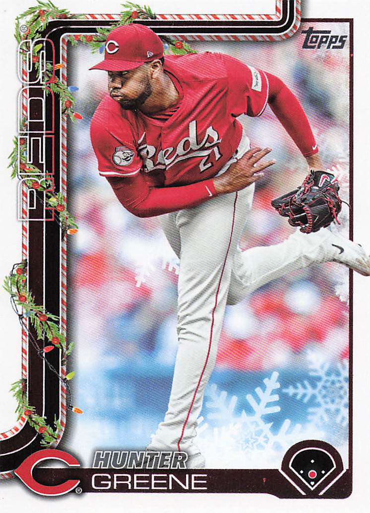 2025 Topps Holiday Baseball Hunter Greene #H139