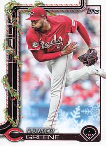 2025 Topps Holiday Baseball Hunter Greene #H139